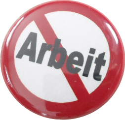 Arbeit verboten Button